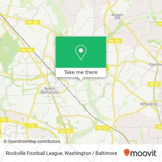 Rockville Football League map