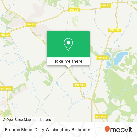 Brooms Bloom Dairy map