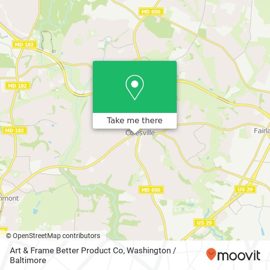 Art & Frame Better Product Co map