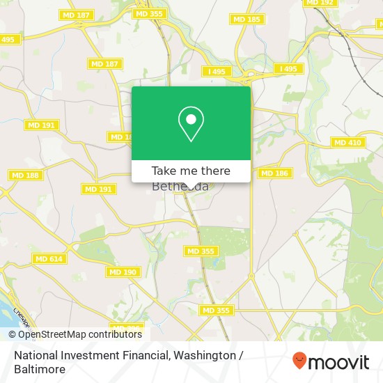 Mapa de National Investment Financial