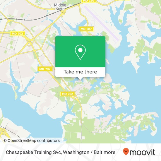 Mapa de Chesapeake Training Svc