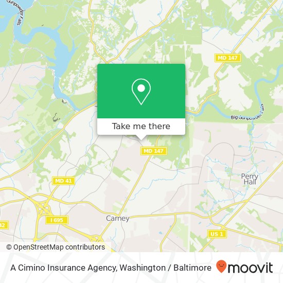 A Cimino Insurance Agency map