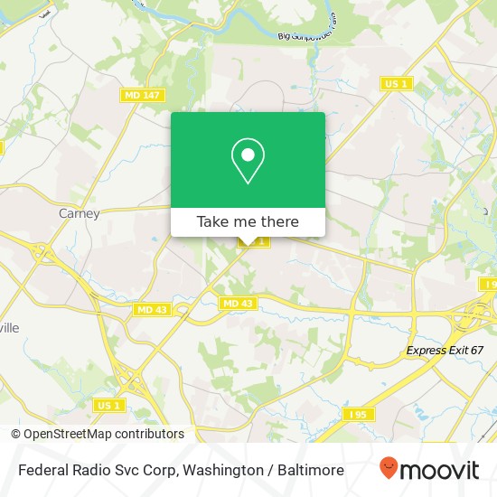 Mapa de Federal Radio Svc Corp
