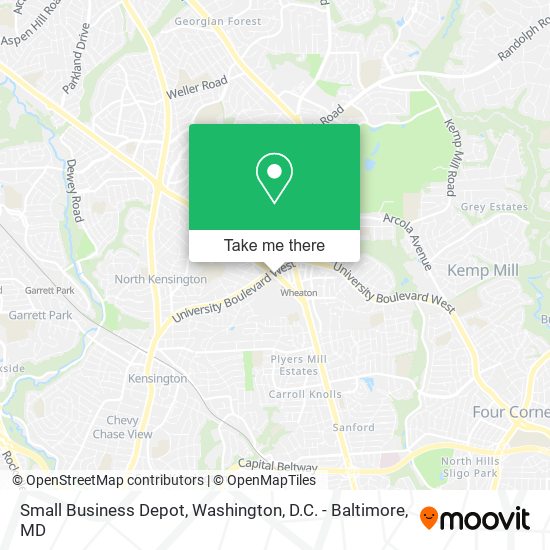Small Business Depot map