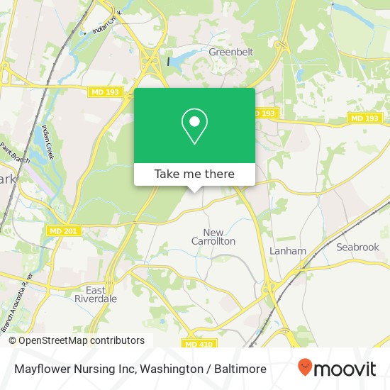 Mayflower Nursing Inc map