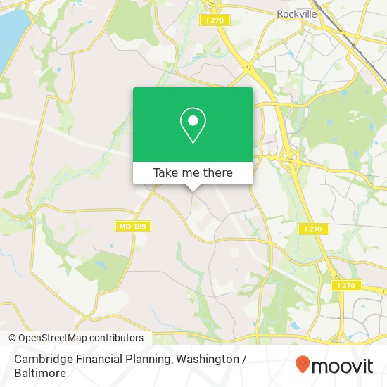 Cambridge Financial Planning map