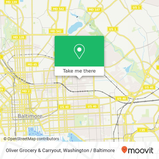 Oliver Grocery & Carryout map