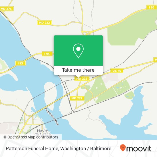 Patterson Funeral Home map