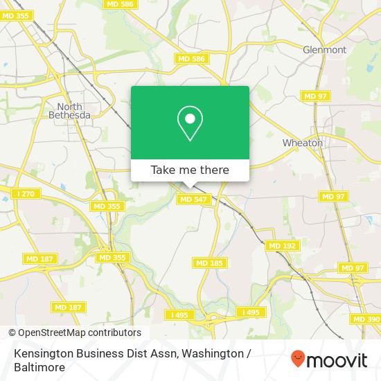 Kensington Business Dist Assn map