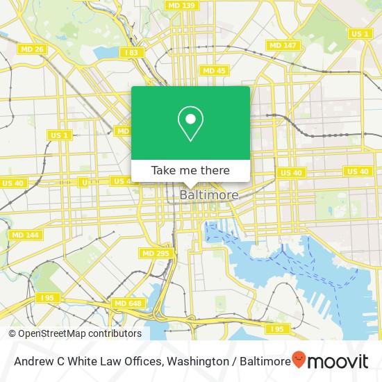Andrew C White Law Offices map