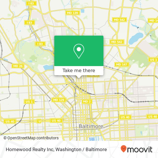 Mapa de Homewood Realty Inc