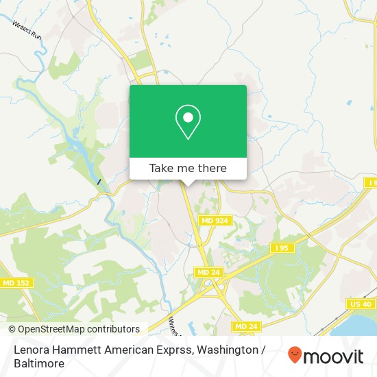 Lenora Hammett American Exprss map