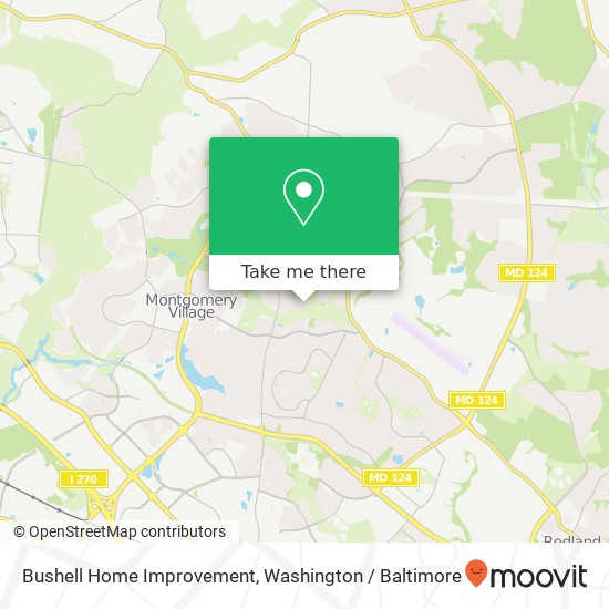 Mapa de Bushell Home Improvement