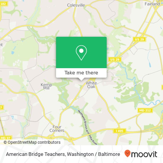 Mapa de American Bridge Teachers