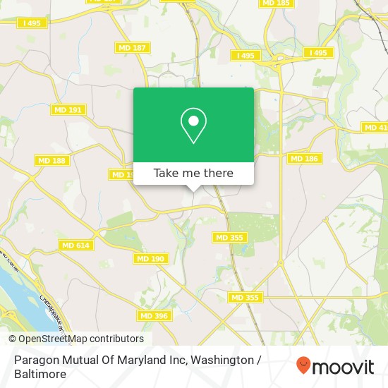 Mapa de Paragon Mutual Of Maryland Inc