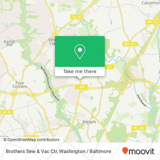 Mapa de Brothers Sew & Vac Ctr