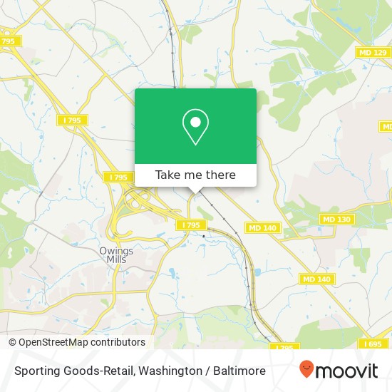 Mapa de Sporting Goods-Retail