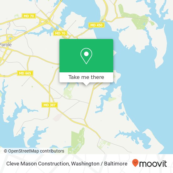 Cleve Mason Construction map