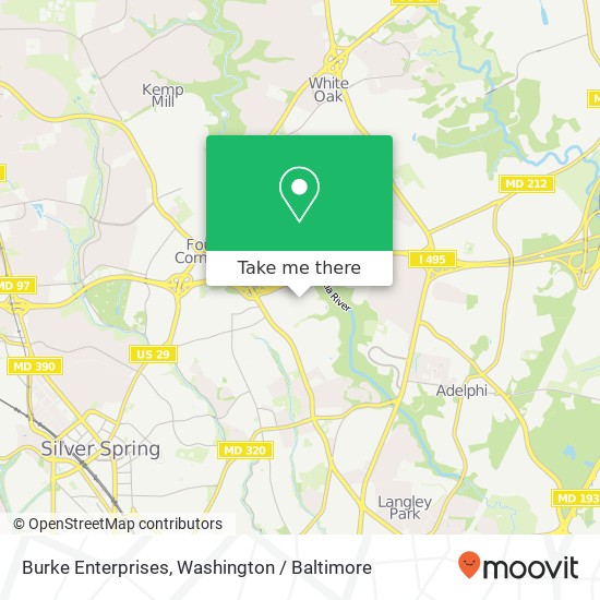 Mapa de Burke Enterprises