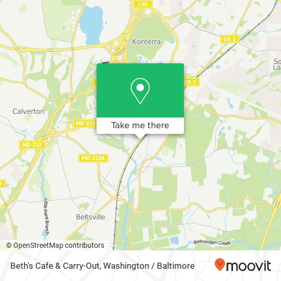Mapa de Beth's Cafe & Carry-Out