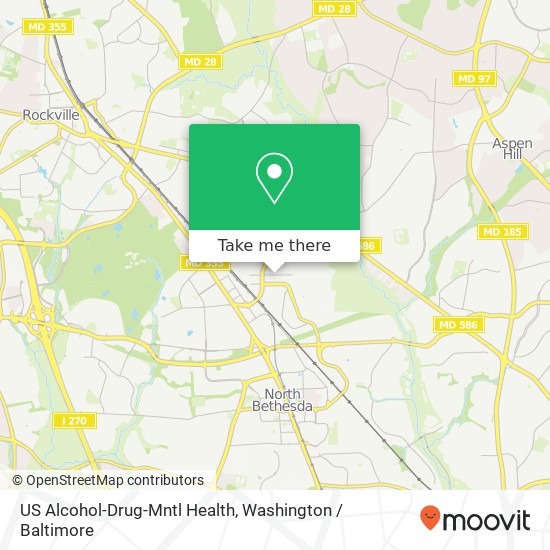 US Alcohol-Drug-Mntl Health map