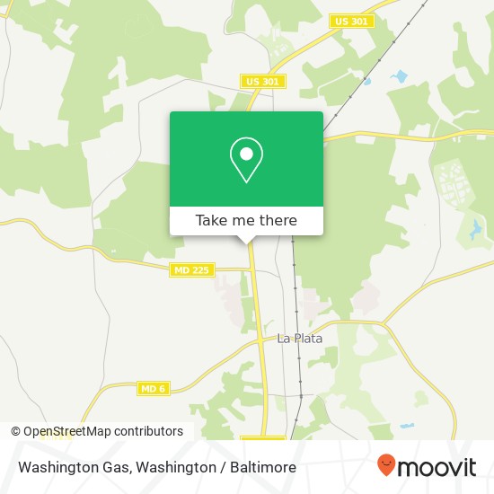 Mapa de Washington Gas