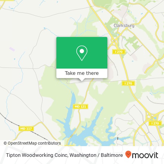 Tipton Woodworking Coinc map