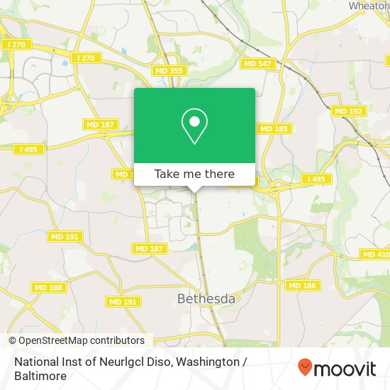 Mapa de National Inst of Neurlgcl Diso