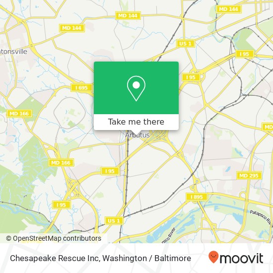Mapa de Chesapeake Rescue Inc