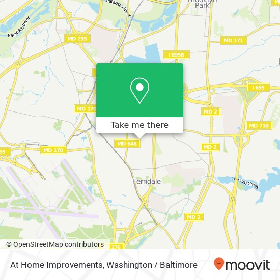 At Home Improvements map