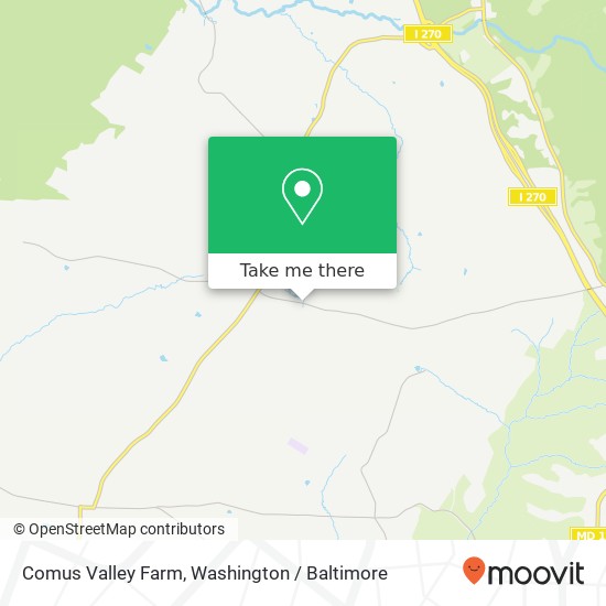 Comus Valley Farm map