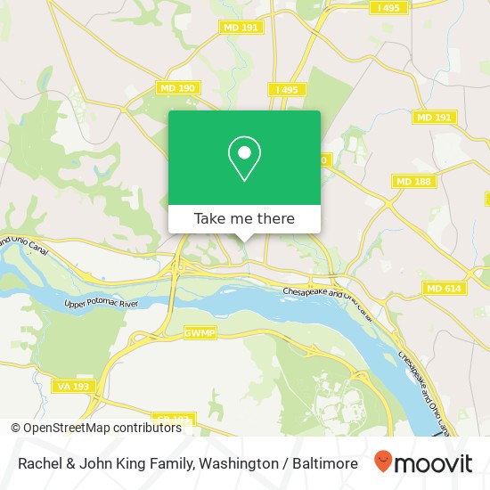 Rachel & John King Family map