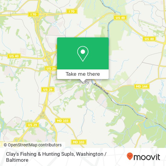 Mapa de Clay's Fishing & Hunting Supls