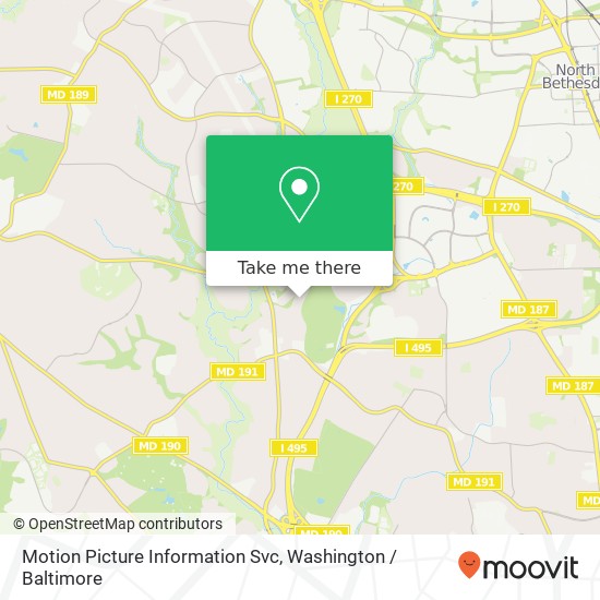 Mapa de Motion Picture Information Svc