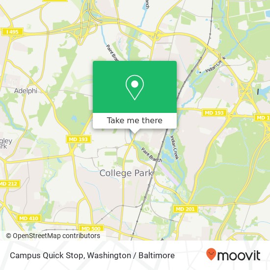 Campus Quick Stop map