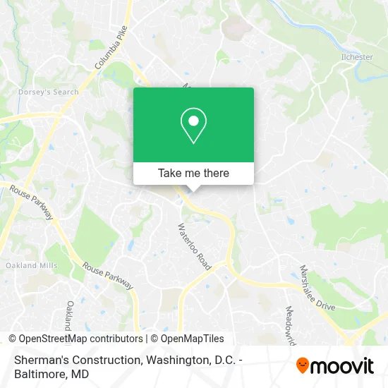 Sherman's Construction map