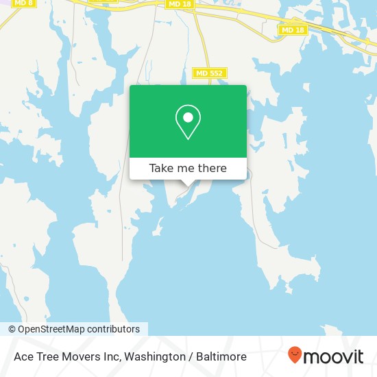 Mapa de Ace Tree Movers Inc