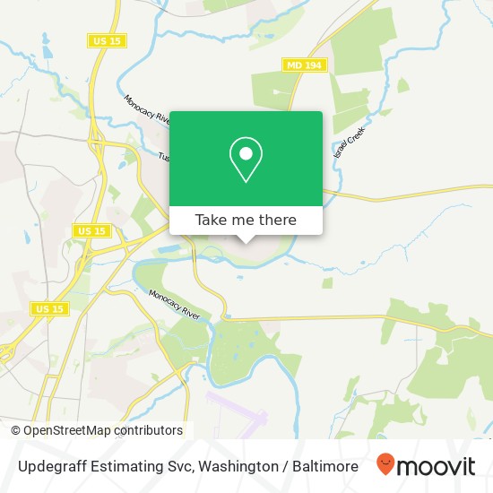 Updegraff Estimating Svc map