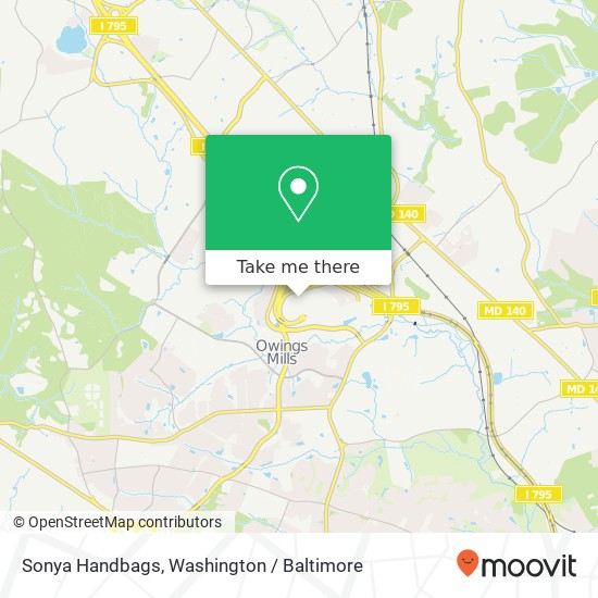 Sonya Handbags map