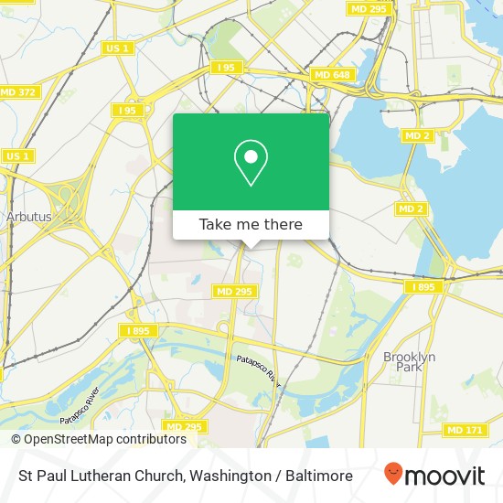 St Paul Lutheran Church map