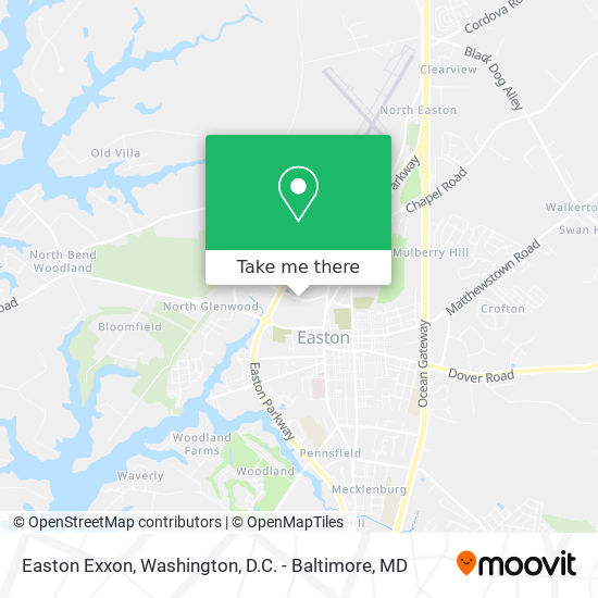 Easton Exxon map