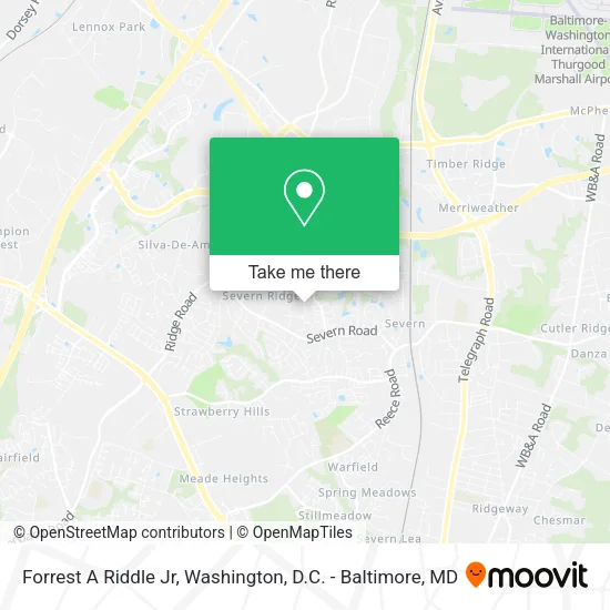 Forrest A Riddle Jr map