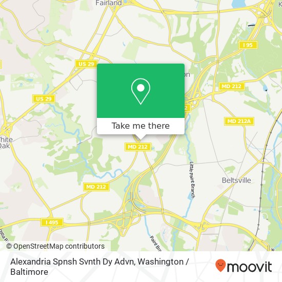 Alexandria Spnsh Svnth Dy Advn map