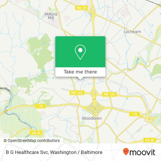 B G Healthcare Svc map