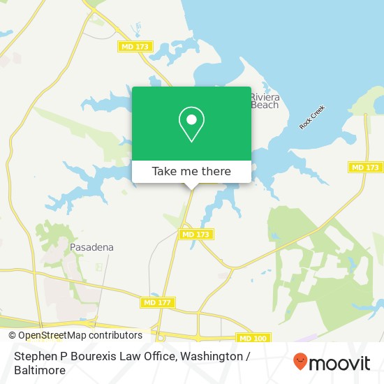 Stephen P Bourexis Law Office map