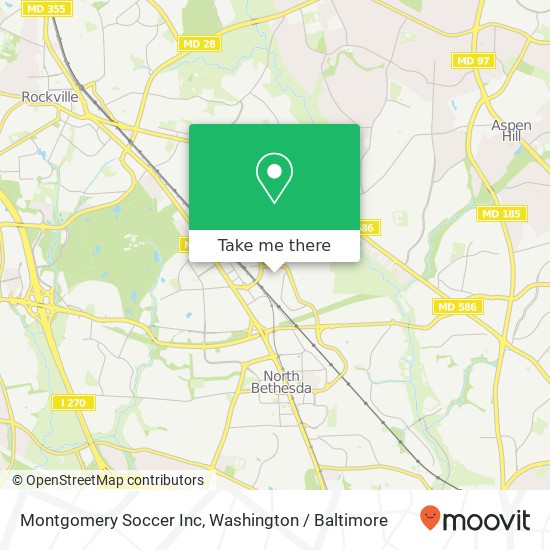 Montgomery Soccer Inc map