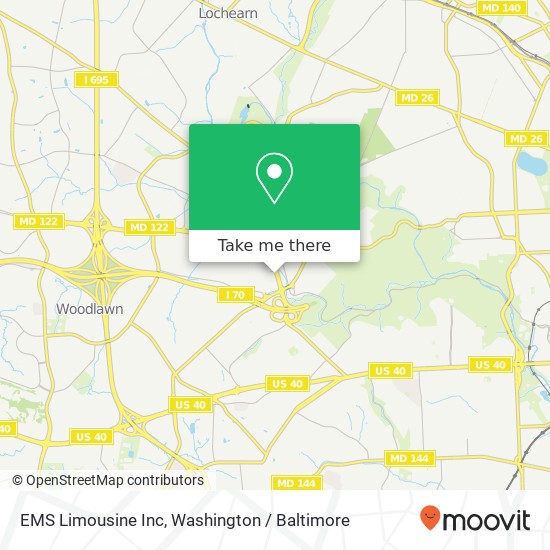 EMS Limousine Inc map