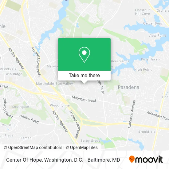Center Of Hope map