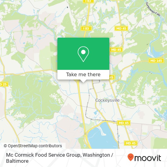 Mapa de Mc Cormick Food Service Group