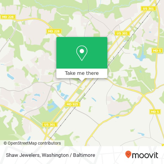 Shaw Jewelers map